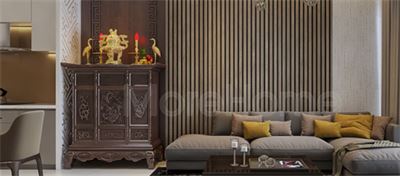 Tủ thờ đẹp đơn giản cho căn hộ chung cư - mẫu 028