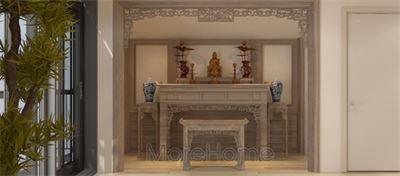 Bàn thờ Phật trang trọng cho không gian biệt thự 29