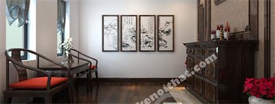 Thiết kế phòng thờ đẹp, trang trọng tại biệt thự Palm Garden Long Biên, Hà Nội.